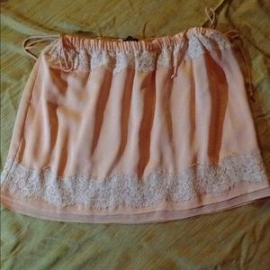 Banana Republic Lace Top Mini Skirt